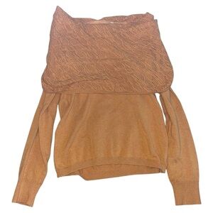 Anthropologie Angel of the North off the shoulder sweater